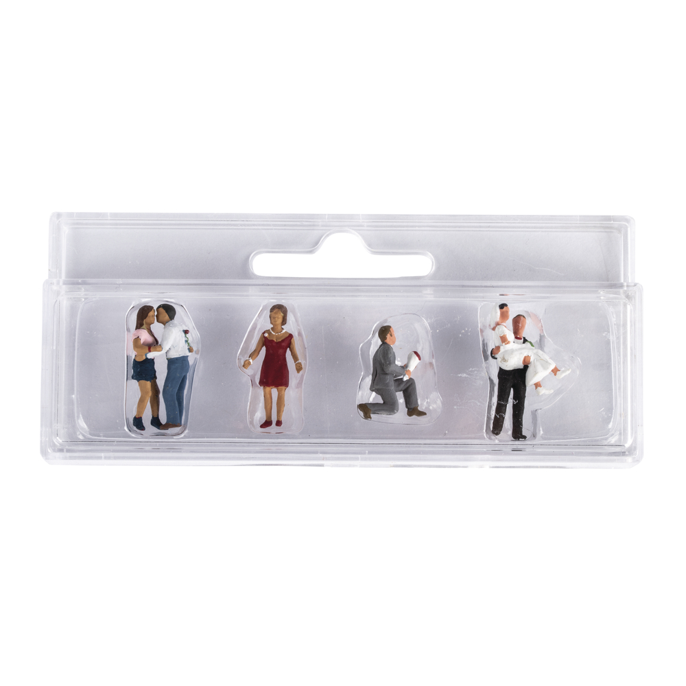 Kunststoff-Miniaturen verliebt...verheiratet 4x1,5-2,2cm
