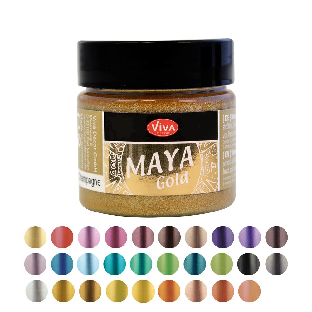  Maya Gold, 45ml  Metallicfarbe 