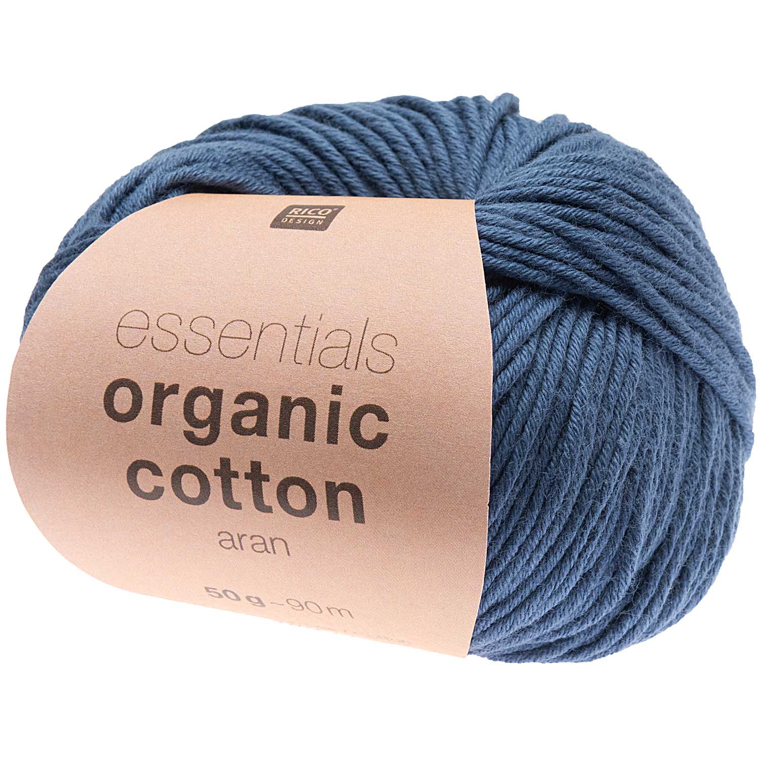 Rico Essential Organic Cotton aran Baumwollgarn 50g/90m Rico Essential Organic Cotton aran Baumwollgarn 50g/90m