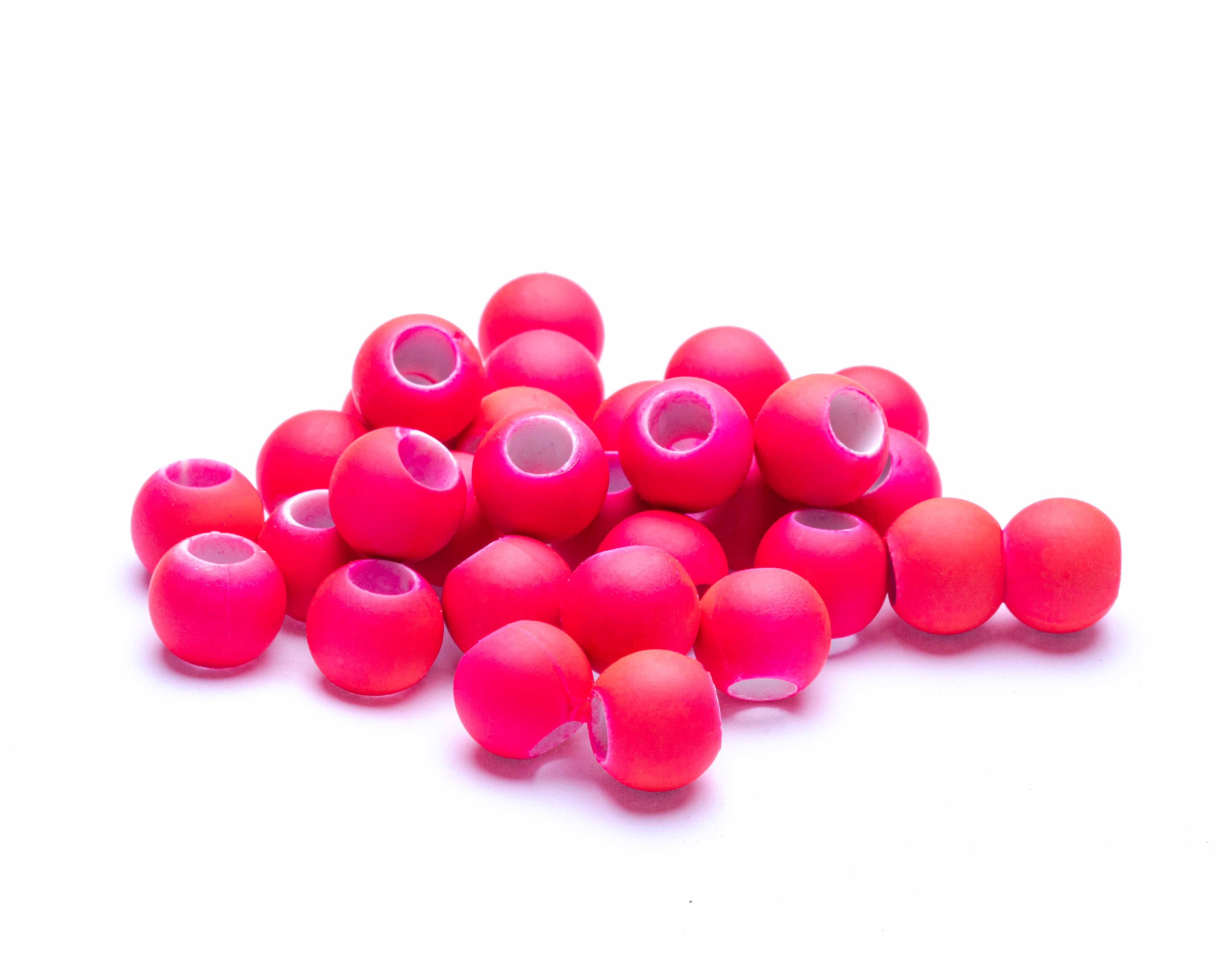 Großlochperlen Neon pink 10mm 30 Stück 