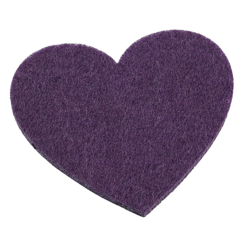 Trendy Filz-Herz, 5,5 x 6 cm, 4 Stk./Btl, versch. Farben
