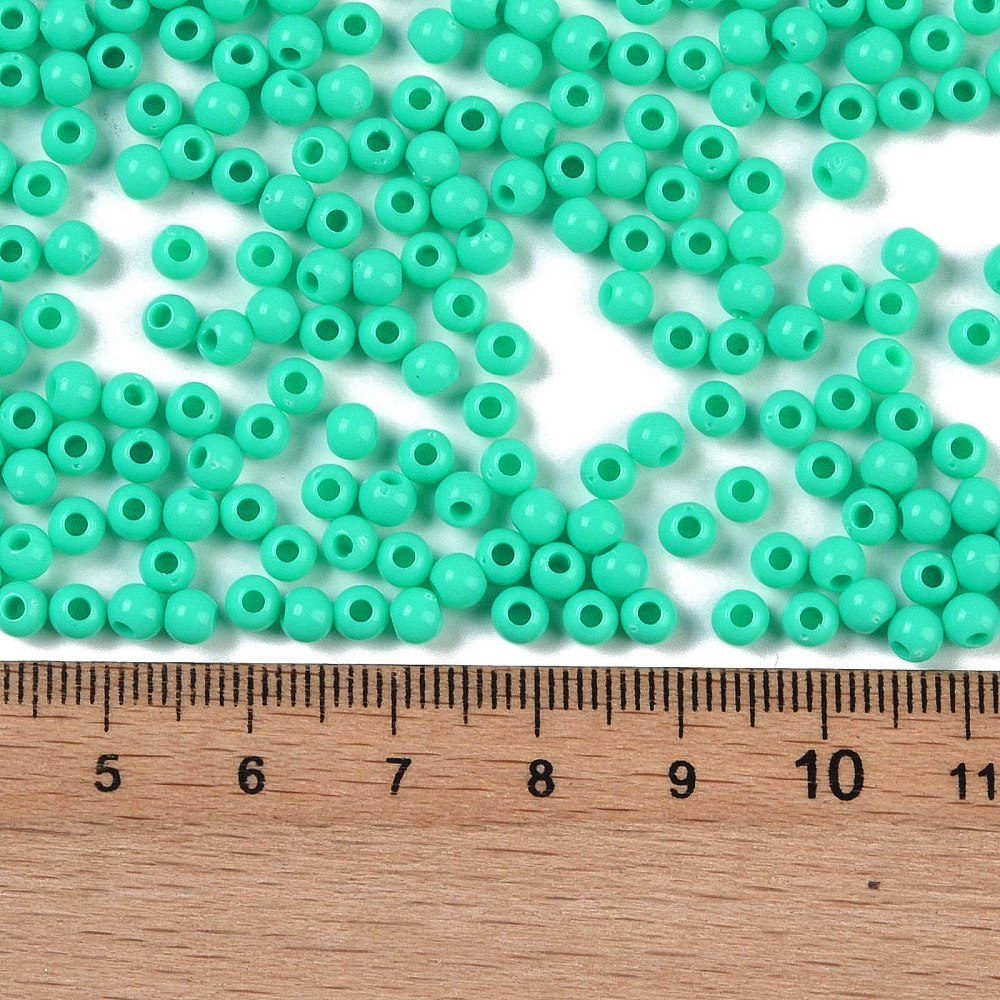 Acrylperlen Uni 4mm Lochbohrung 1,6mm 600 Stück Acrylperlen Uni 4mm Lochbohrung 1,6mm 600 Stück