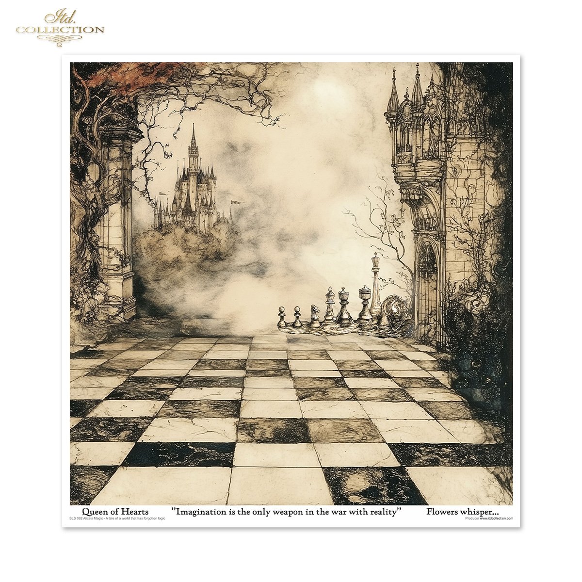 Designpapier-Set „Alice's Magic - A tale of a world that has forgotten logic vol. 2“ 310x320 mm 11 Blatt Designpapier-Set „Alice's Magic - A tale of a world that has forgotten logic vol. 2“ 310x320 mm 11 Blatt