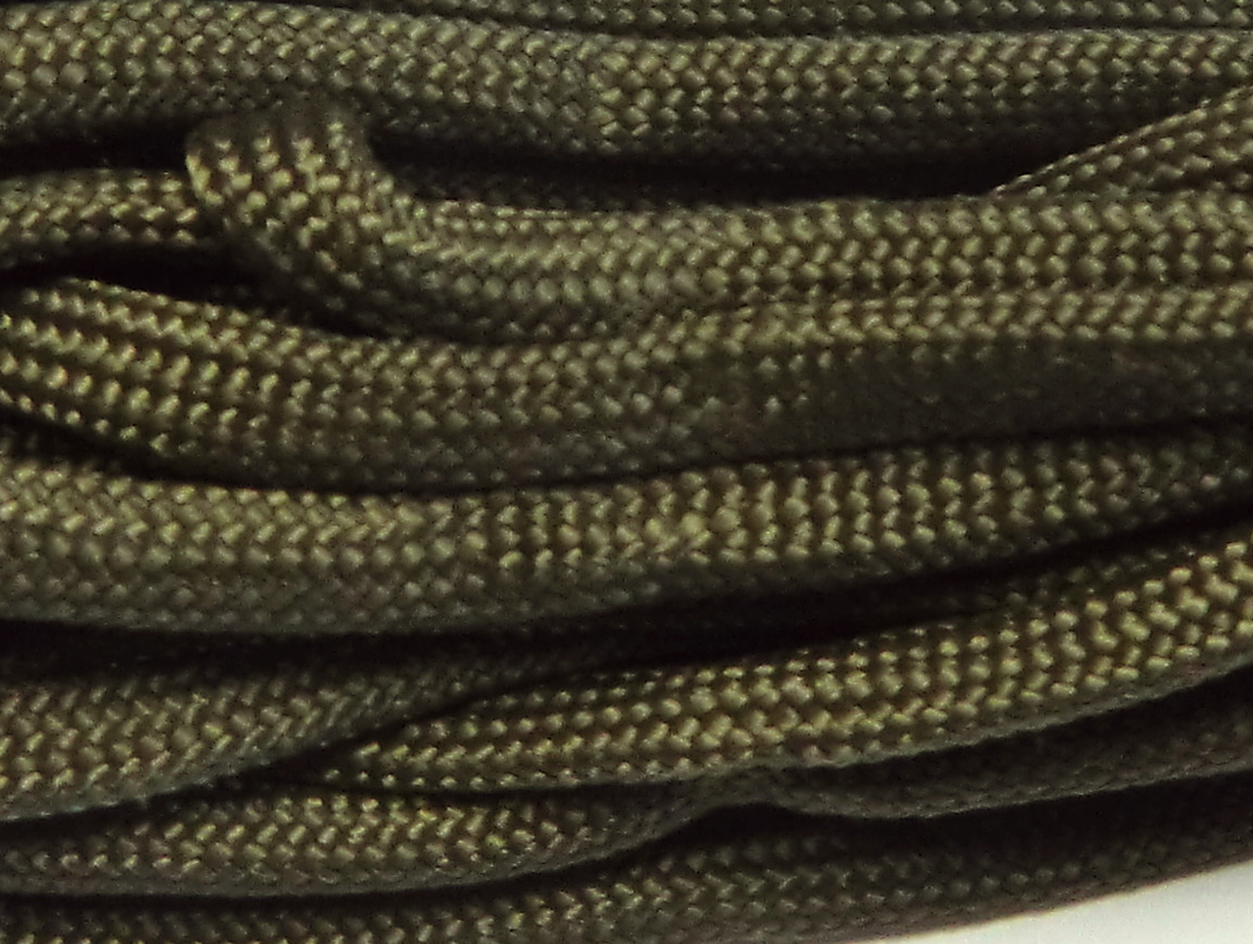 Paracord 4 mm, dunkeloliv, 6,4m/Bündel