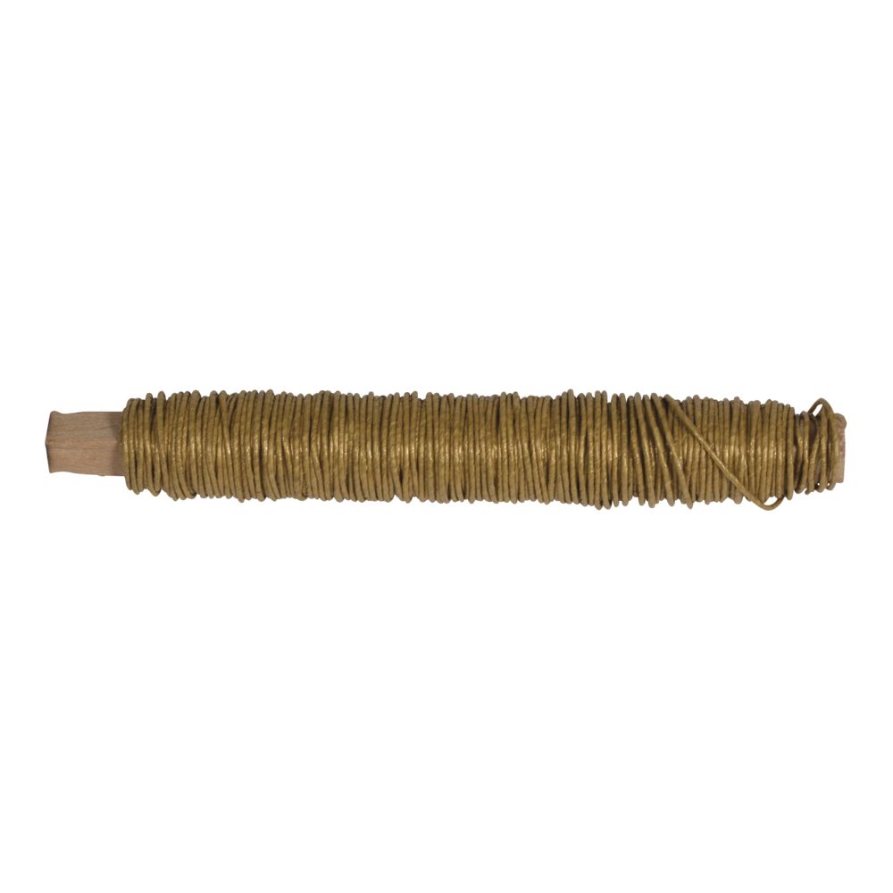 Papierdraht 0,55mm auf Holzwickel a 50g (20m)