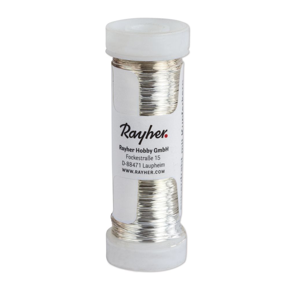 Silberdraht mit Kupferkern ø 0,40 mm Spule 40m Silberdraht mit Kupferkern ø 0,40 mm Spule 40m