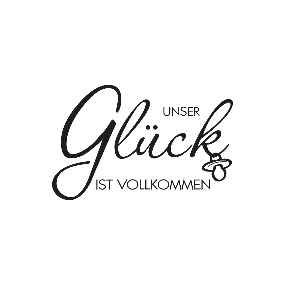 Stempel - Unser Glück ist vollkommen