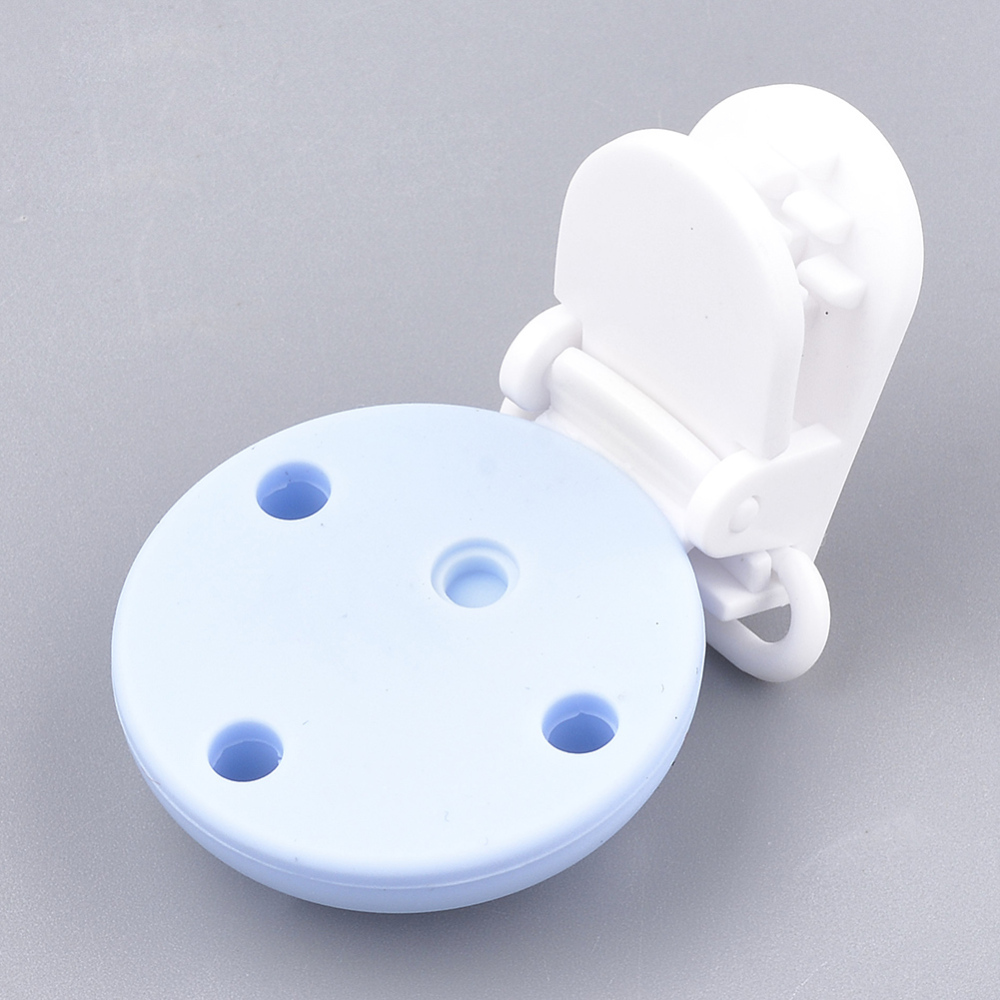 Silikon Schnuller Clip HELLBLAU 49x34x30mm Silikon Schnuller Clip HELLBLAU 49x34x30mm