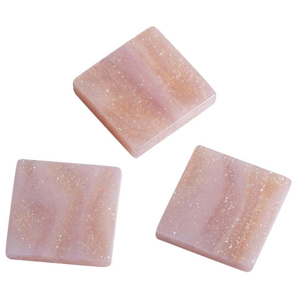 Acrylmosaik marmoriert rosa chiffon, 1x1cm, 50g/ca. 205 Stück Acryl-Mosaik