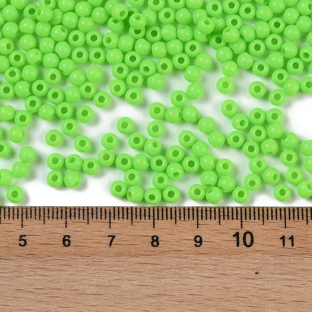 Acrylperlen Uni 4mm Lochbohrung 1,6mm 600 Stück Acrylperlen Uni 4mm Lochbohrung 1,6mm 600 Stück