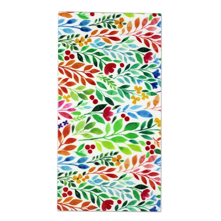 Wachsplatten Blumen und Blätter Watercolor 200x100x0,5mm 1 Bogen
