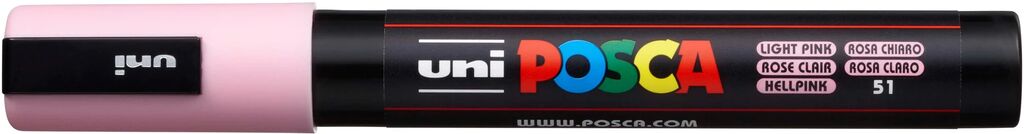 UNI POSCA Marker PC-5MC HELLPINK mittelfeine Spitze 1,8 - 2,5mm UNI POSCA Marker PC-5MC HELLPINK mittelfeine Spitze 1,8 - 2,5mm