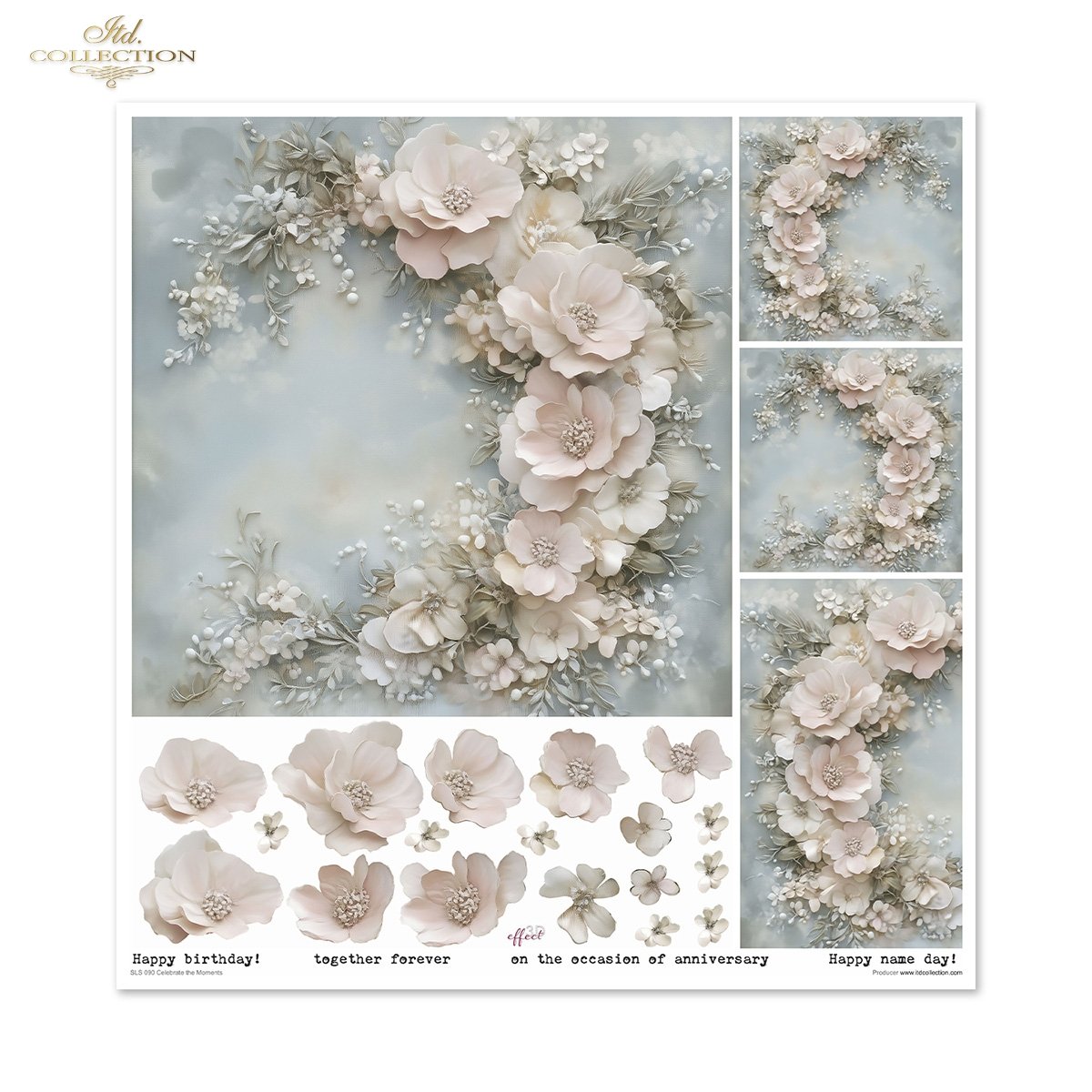 Scrapbooking Papierset Celebrate the Moments Blumen 3D Effekt 11 Bögen FSC Recycled 200g/m² Scrapbooking Papierset Celebrate the Moments Blumen 3D Effekt 11 Bögen FSC Recycled 200g/m²