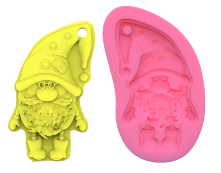 Silikonform Pressform Gnome Set, 3 Stück