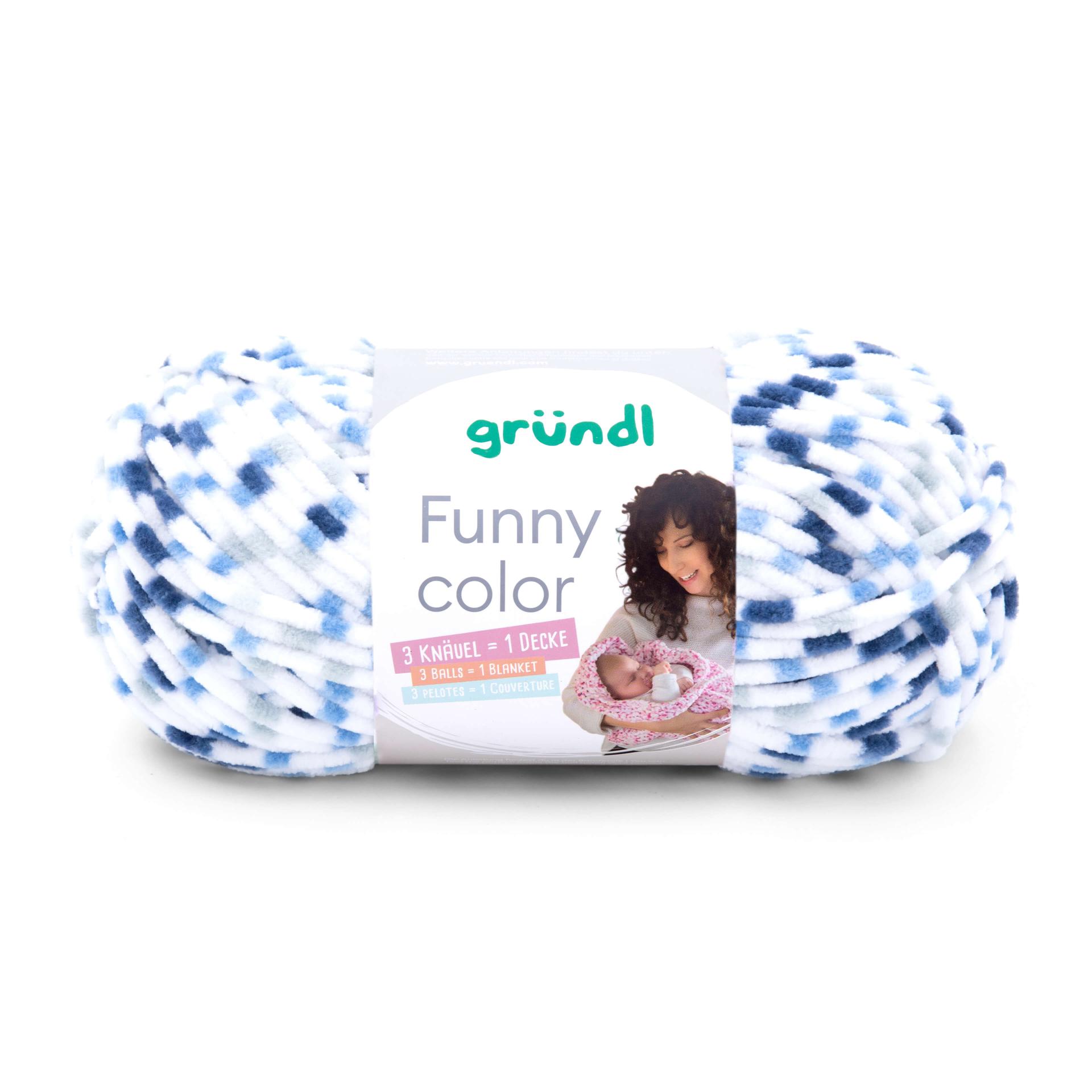 Gründl Funny Color Chenillegarn fine 100g 120m
