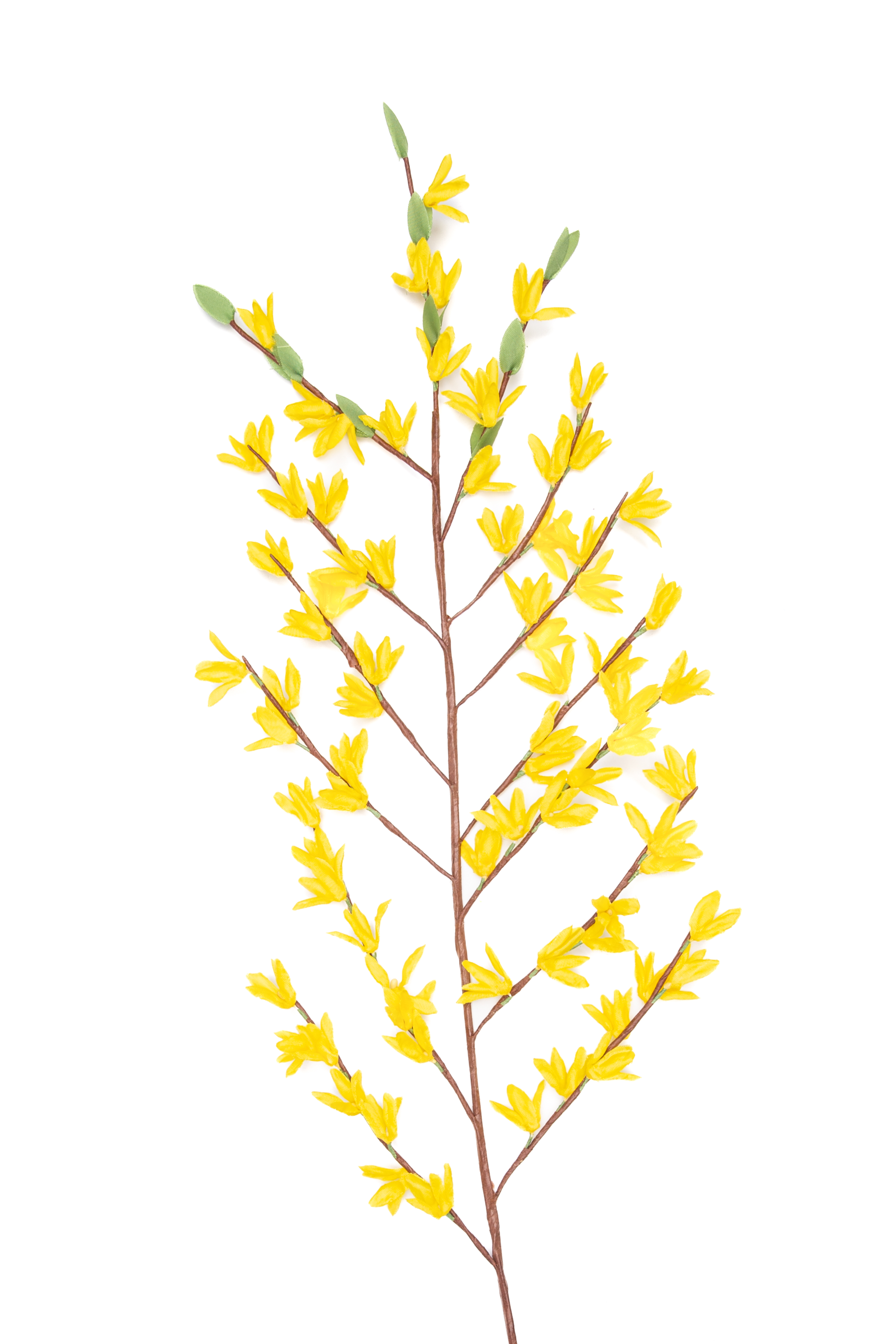 Forsythien-Zweig mit Drahtstiel 85cm