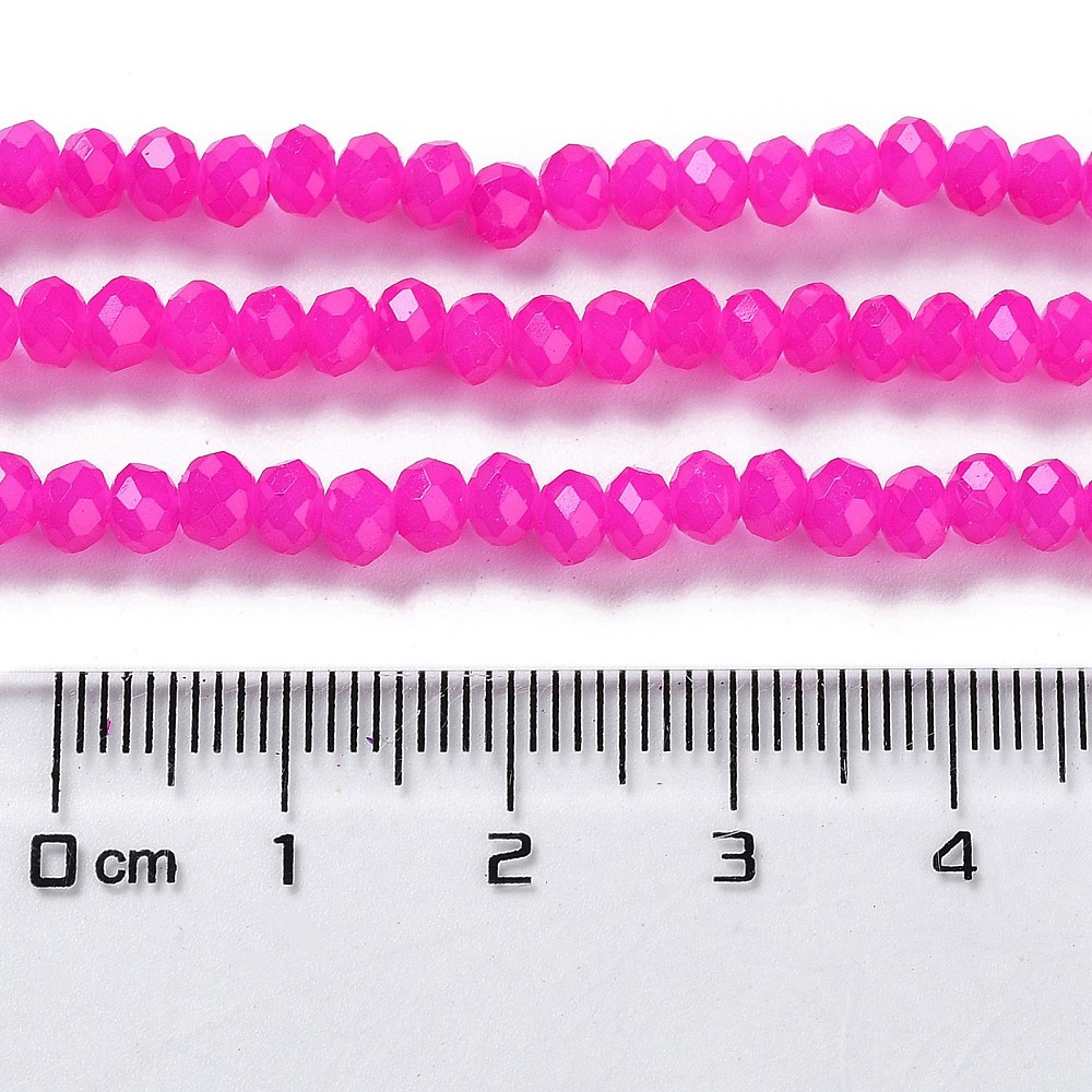Glasperlen Abacus Imitation Jade 4x3mm 220 Stück Glasperlen Abacus Imitation Jade 4x3mm 220 Stück