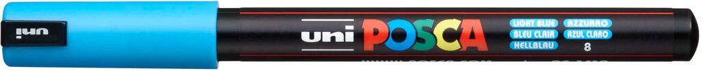 Uni Posca Marker PC-1MR HELLBLAU Extra feine Spitze 0,7mm