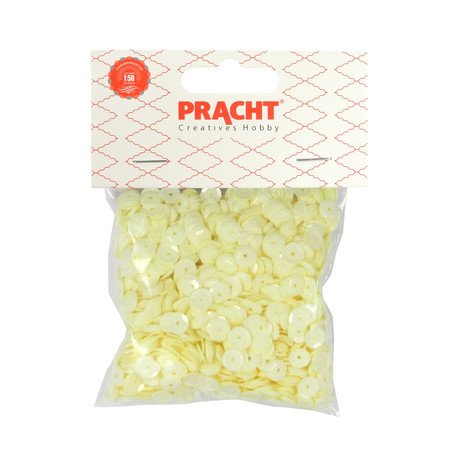 Pailletten creme opak 30g 4000 Stück 6mm Paillettenschüssel Sequins