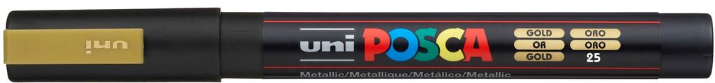 UNI POSCA Marker GOLD PC-3M Rundspitze 0,9-1,3mm UNI POSCA Marker GOLD PC-3M Rundspitze 0,9-1,3mm