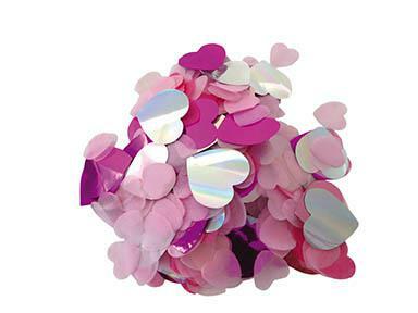 Konfetti Herz rosa Mix 20g Confetti Papierkonfetti Folienkonfetti Seidenpapierkonfetti 