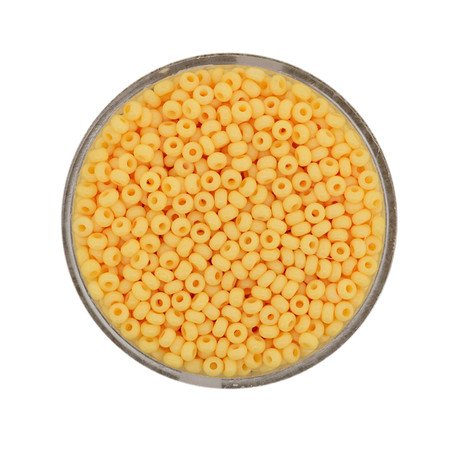 Rocailles soft apricot opak 2,5 mm, 17g Seed Beads Glasperlen