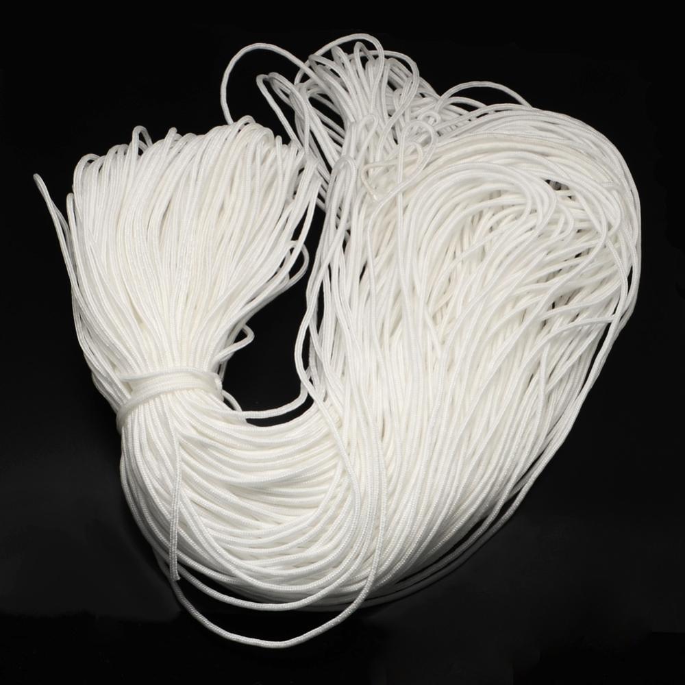 Paracord Kordel UNI WEISS einfärbig 2mm 10m/ Bund