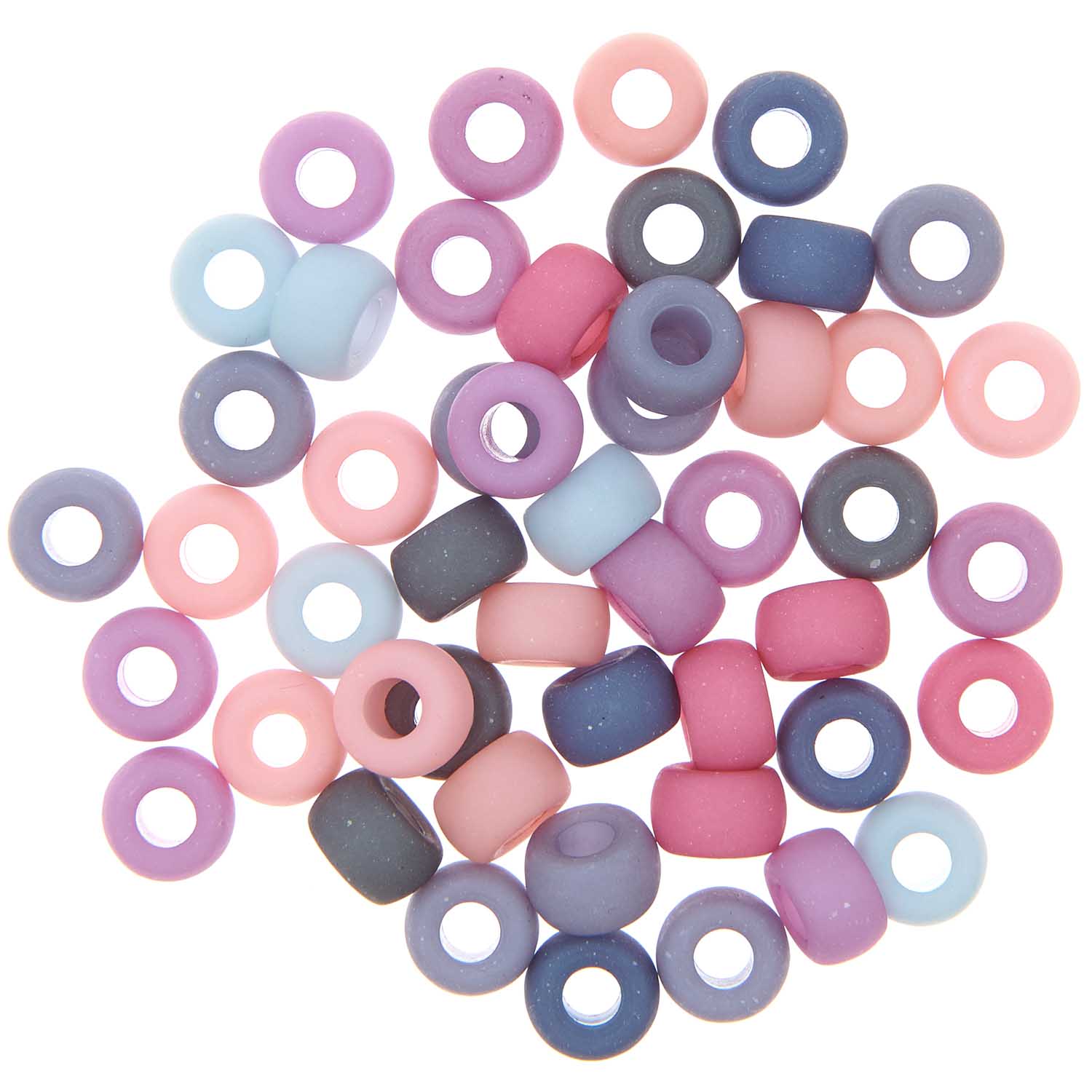 Pony Beads matt Beeren-Töne 9x6 mm Bohrung 3,5mm 400 Stück Pony Beads matt Beeren-Töne 9x6 mm Bohrung 3,5mm 400 Stück