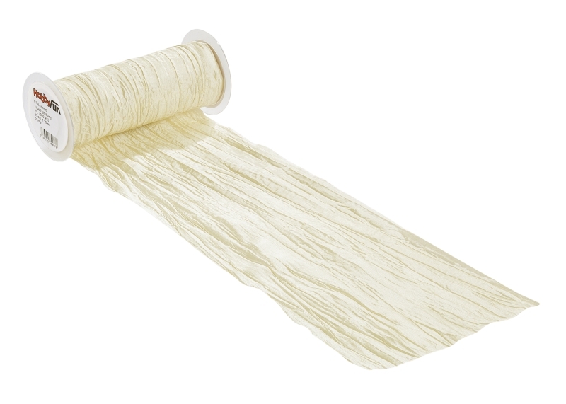 Tischband Fripe, 20 cm breit, creme, per m