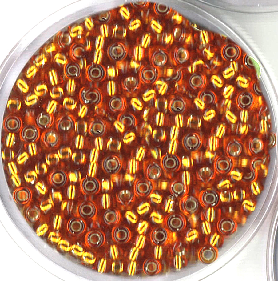 Miyuki Rocailles silverlined orange 2,5mm, 12g 