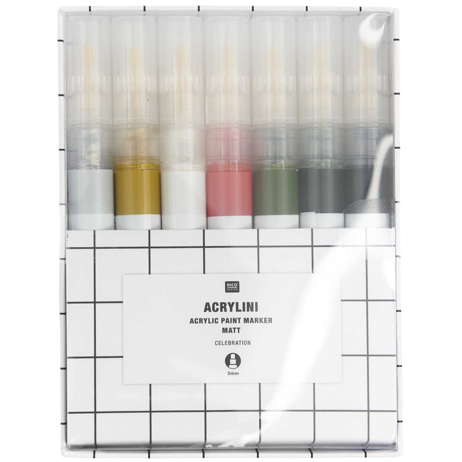 Acrylini Acrylic Painter Marker Matt 3mm Celebration