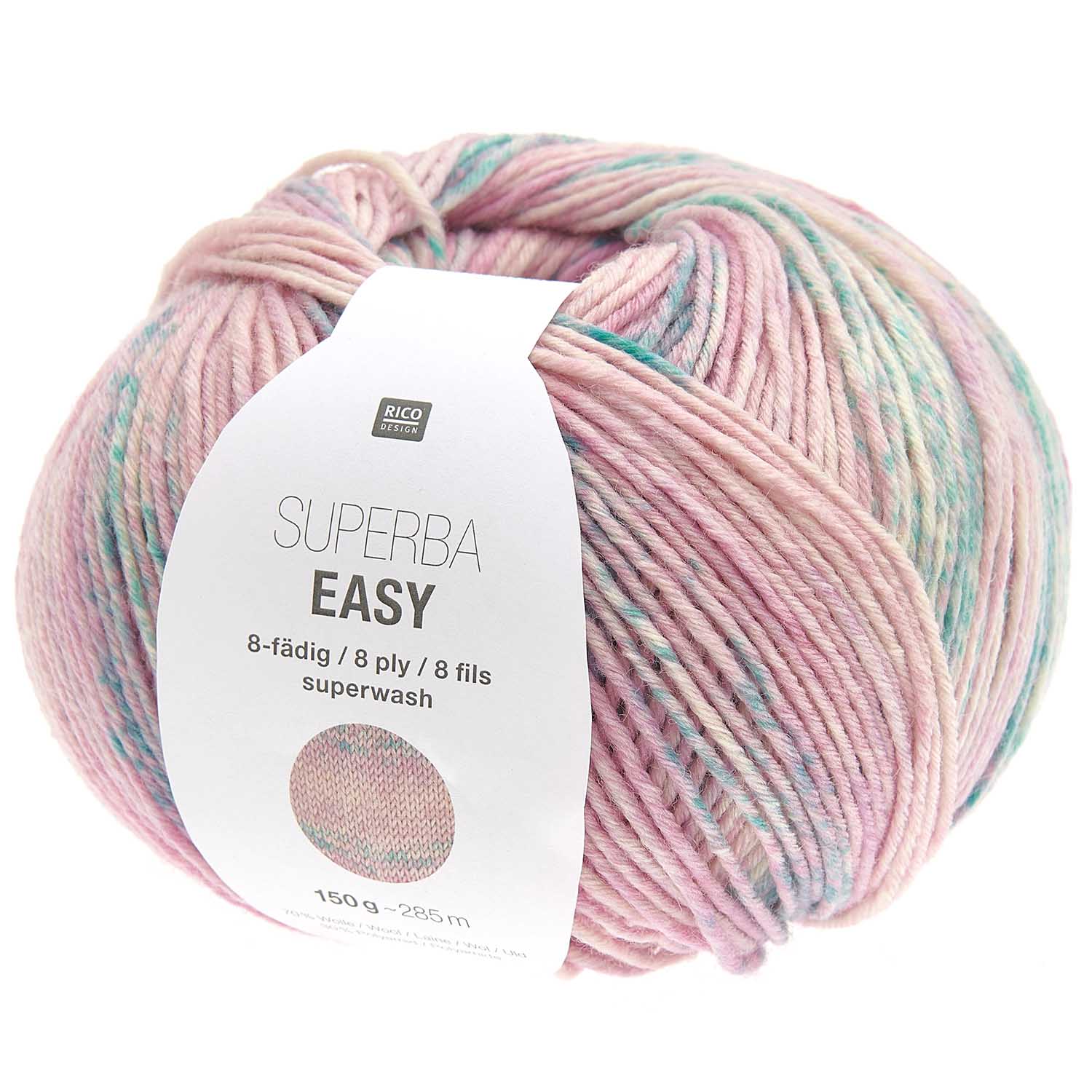 Rico Sockenwolle Superba Easy 8fädig, 150g 250m Rico Sockenwolle Superba Easy 8fädig, 150g 250m