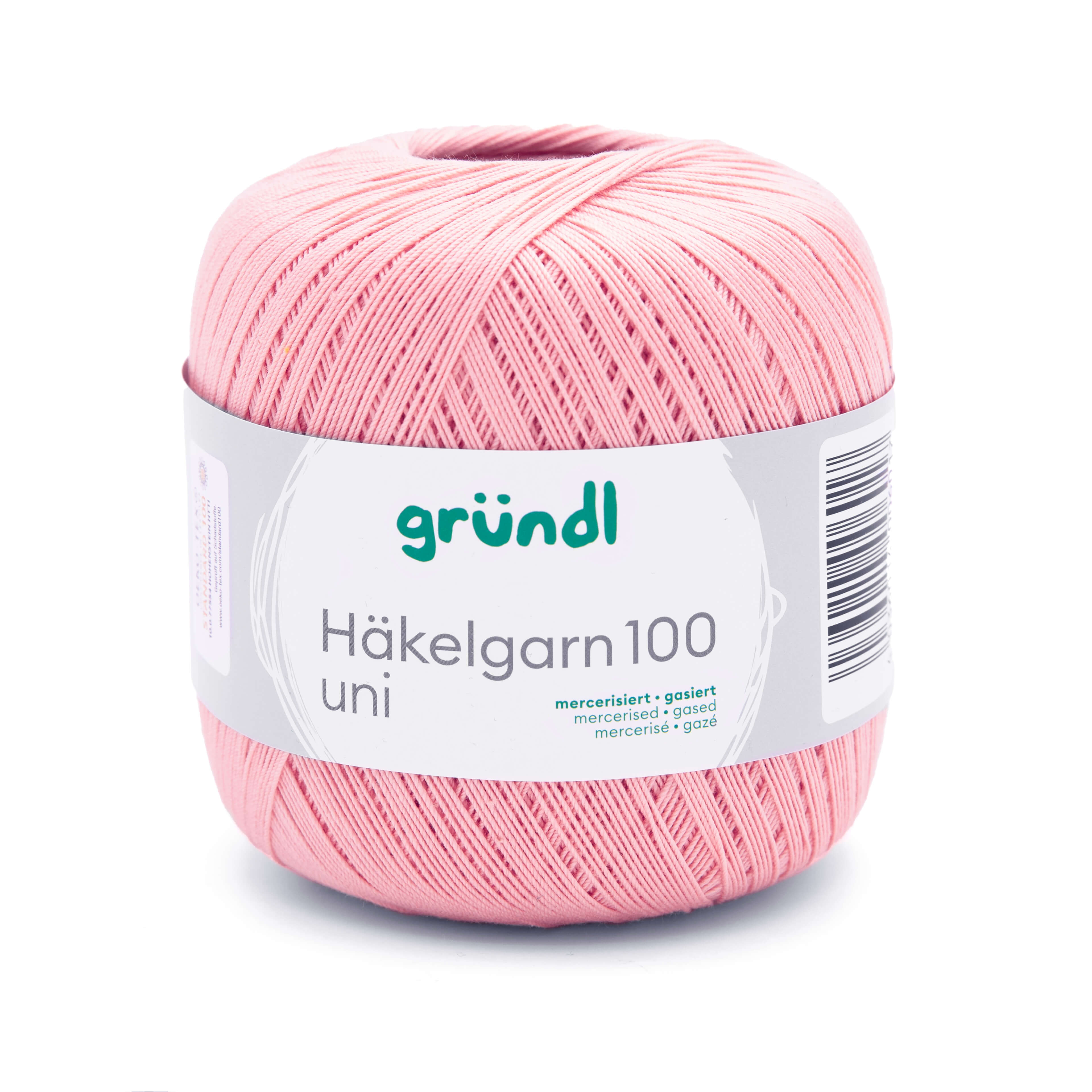 Gründl Häkelgarn 100 helles lachs mercerisiert gasiert 100% Baumwolle 100g/566m Gründl Häkelgarn 100 helles lachs mercerisiert gasiert 100% Baumwolle 100g/566m