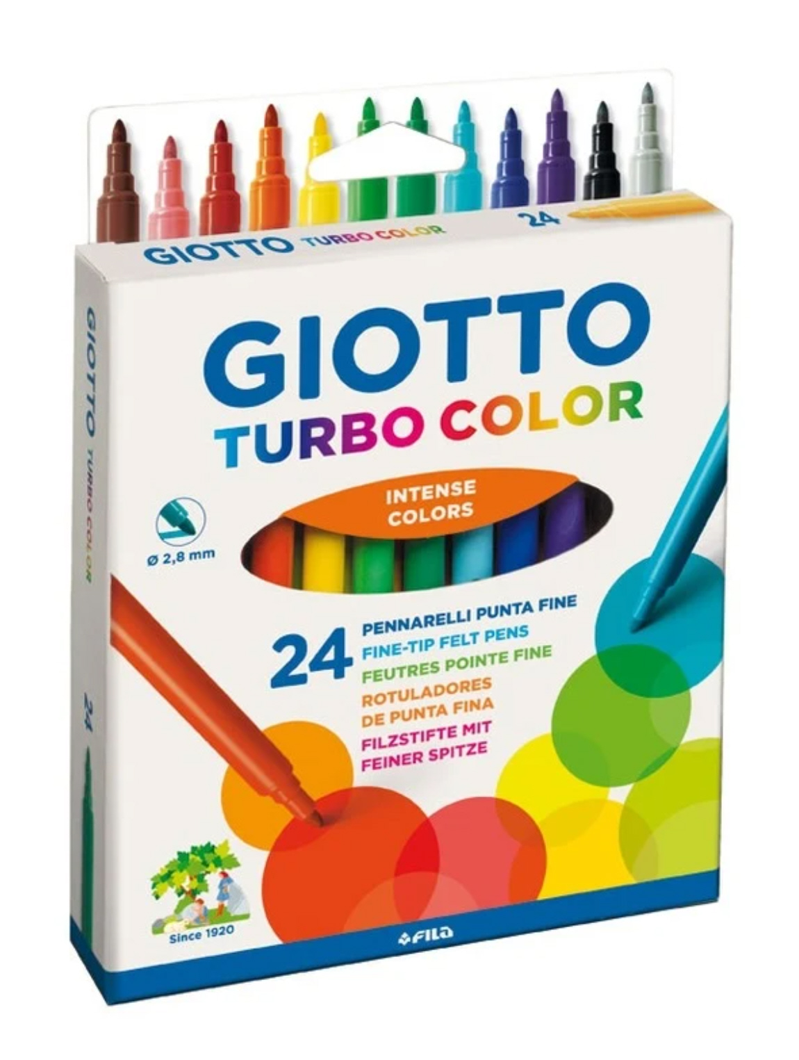 Giotto Turbo Color Filzstifte SET 24-tlg