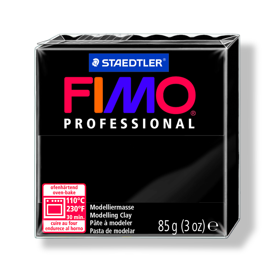 Fimo Professional, 85g, 009, schwarz