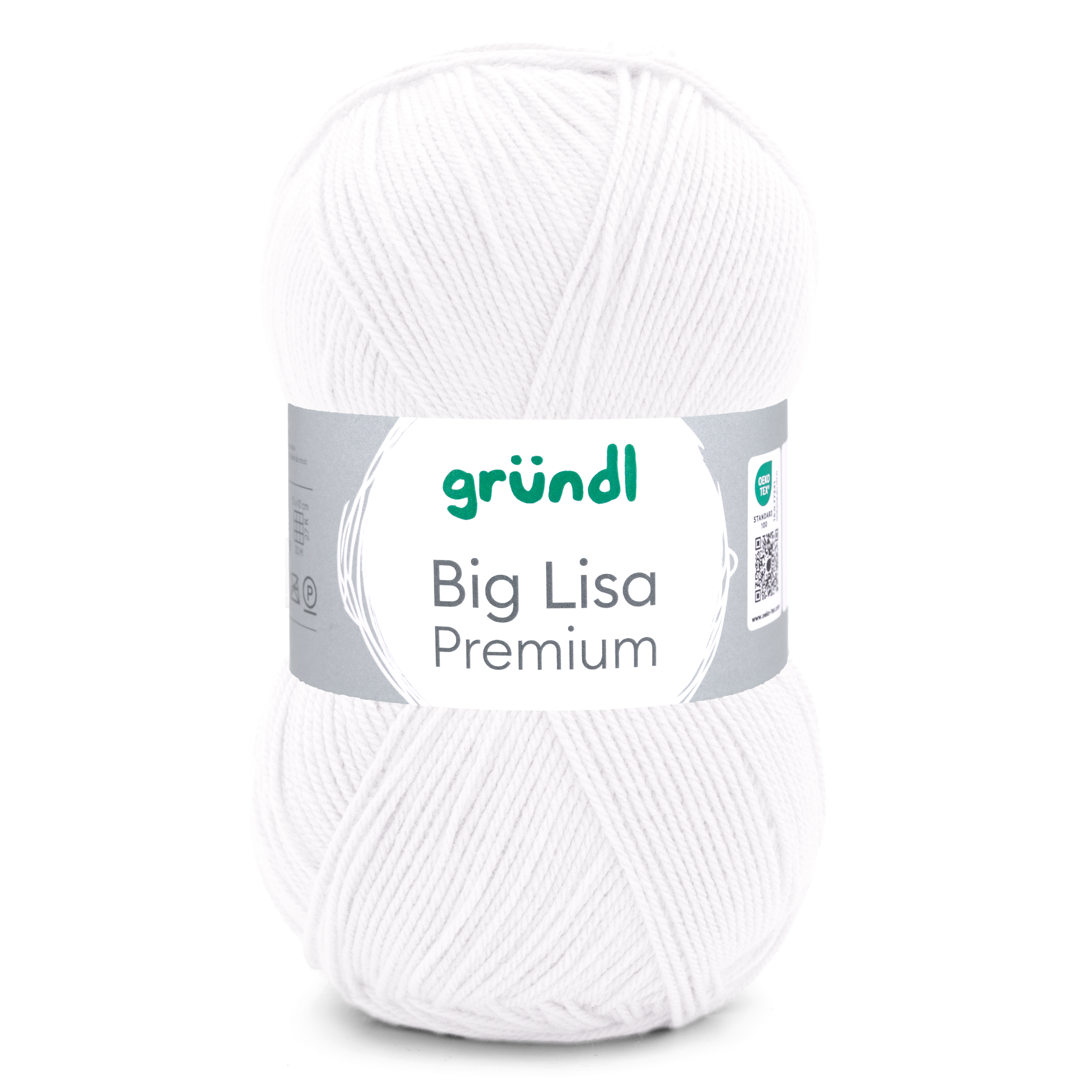Gründl Big Lisa Premium Wolle WEISS 100% Polyacryl 250g 665m Gründl Big Lisa Premium Wolle WEISS 100% Polyacryl 250g 665m
