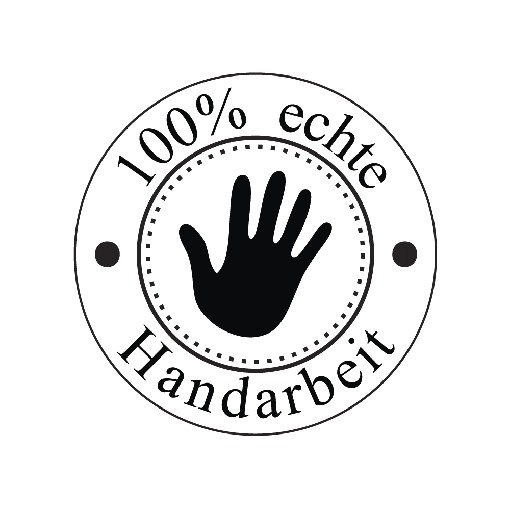 stempel - 100% Handarbeit, 3 cm rund