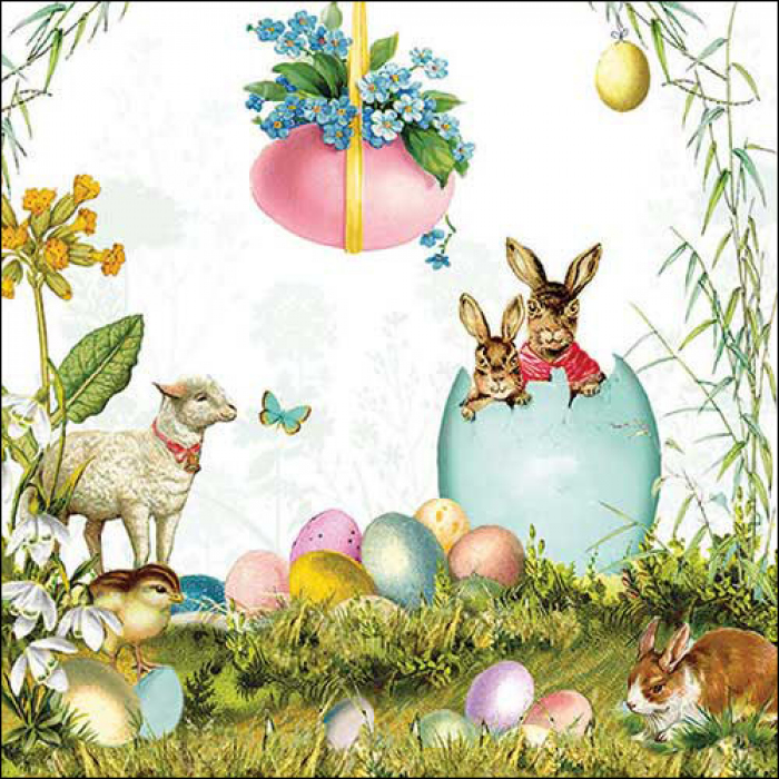 Servietten Easter Surprise  33x33cm 20 Stück 3-lagig 100% FSC