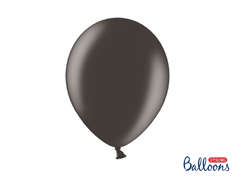 Ballons extra stark,metallic schwarz, 30 cm, 15 Stück