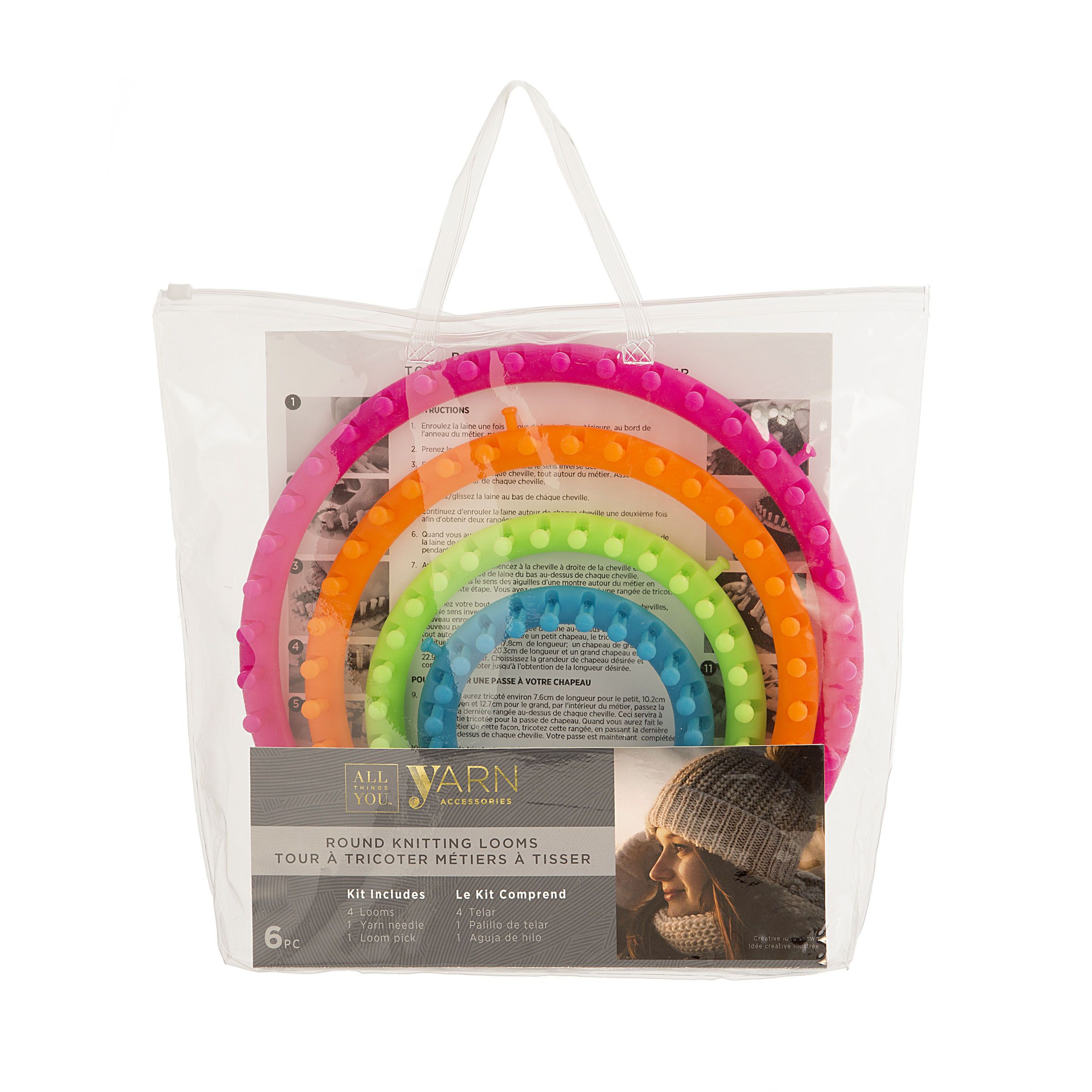 Strickring Knitting Loom Set 6teilig 