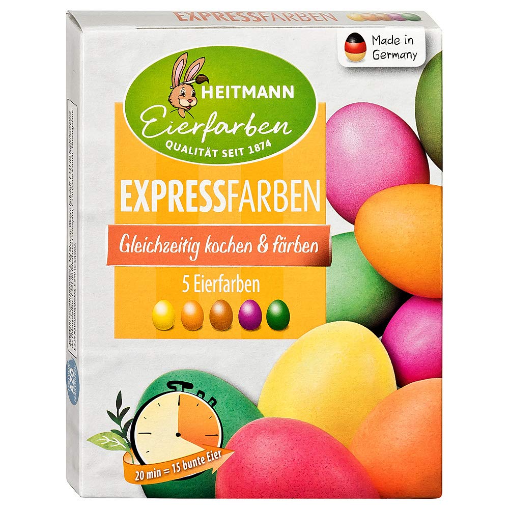 Heitmann Express Farben Eierfärbe-Set 5 Eierfarben