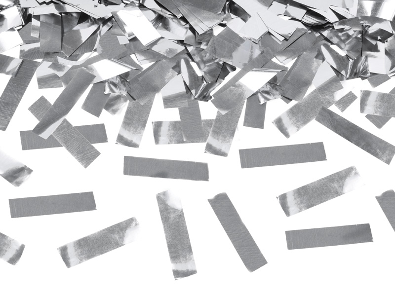 Konfettikanone silber Konfettibombe Konfetti-Shooter Confetti Cannon Streamer