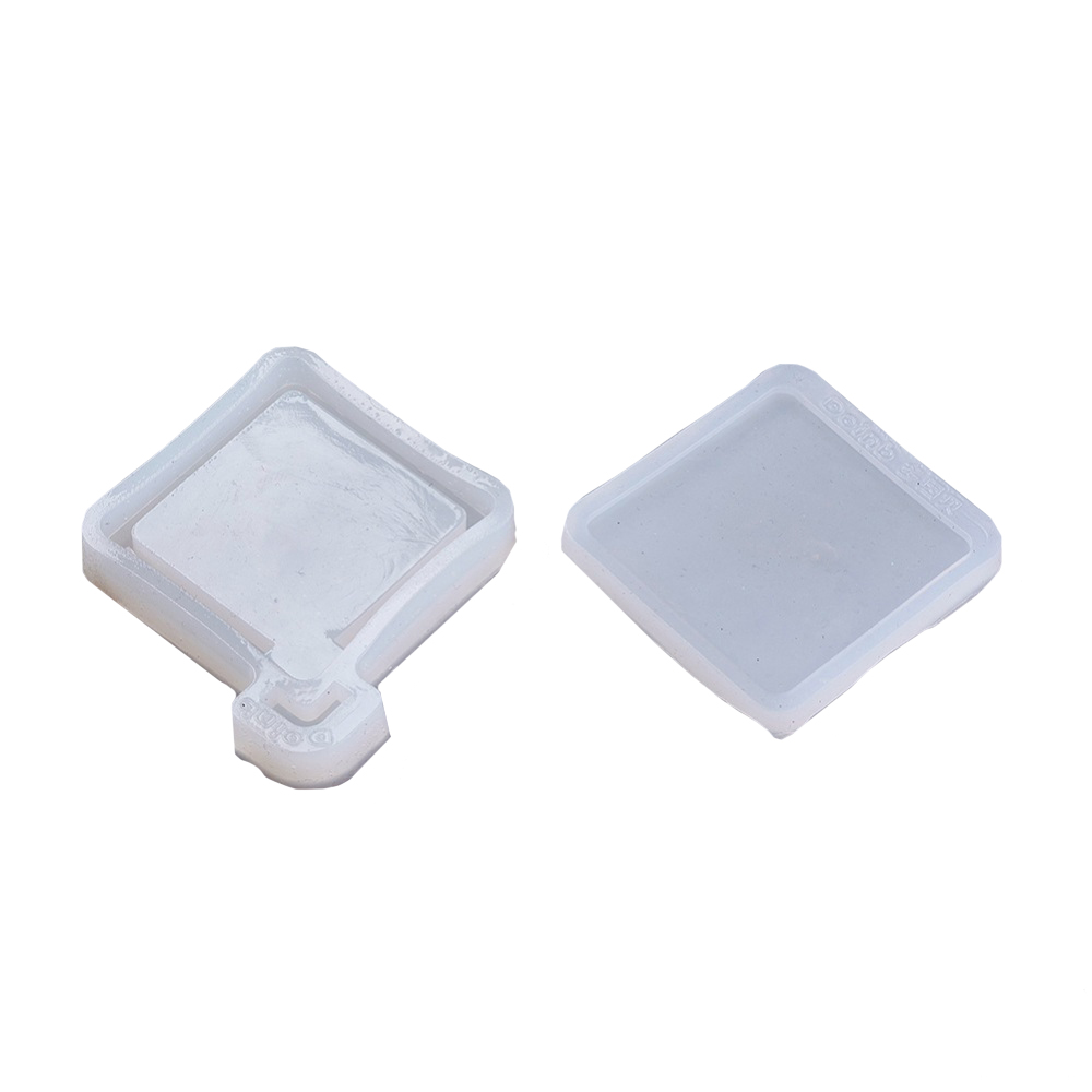 Silikonform Quadrat Silicone Moulds Clear 83x72x10mm 58x58x5mm 72x72x5mm 2Stk/Set