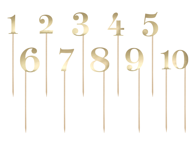Tischnummern Table Nummer Papier 25,5-26,5cm 11 Stk. 