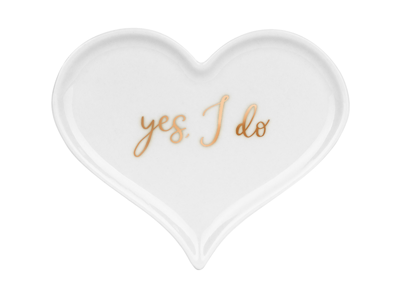 Ringschale "Yes, I do" gold 11x13,3cm 