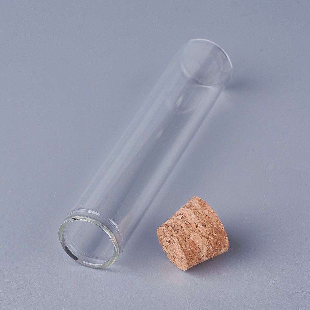 Glas mit Korken 2x10,8cm 4 Stück 