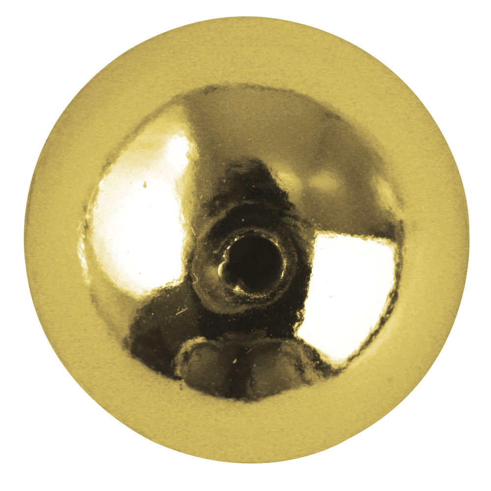 Goldperle rund 6 mm, Wachsperle gold 65 Stück/Dose