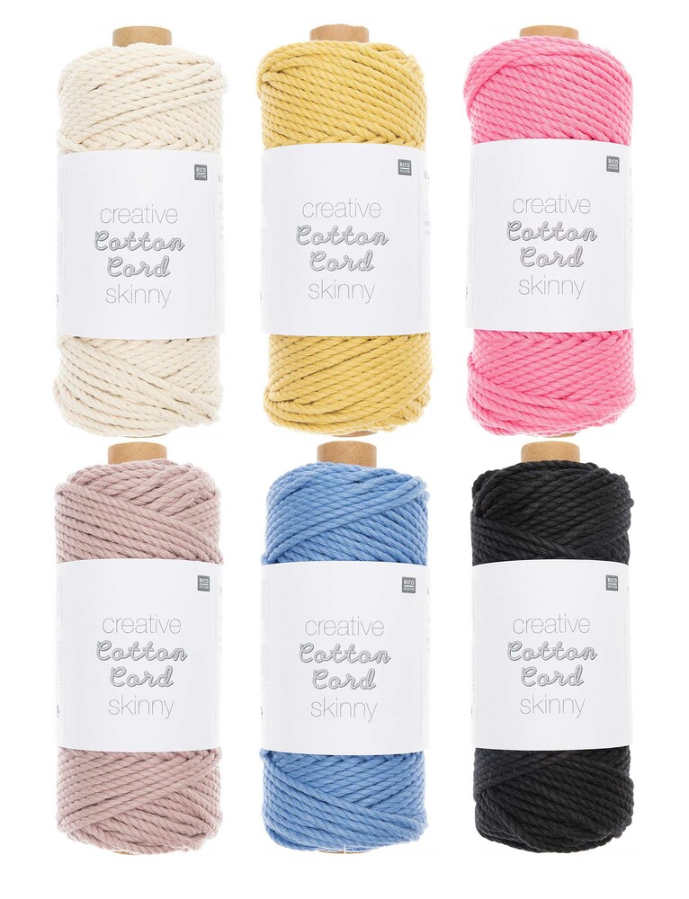 Creative Cotton Cord skinny 3mm 100% Baumwolle 55m