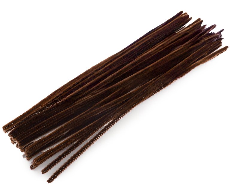 Chenille- Pfeifenputzer dunkelbraun 6mm 30cm Großpackung 100 Stück Chenille- Pfeifenputzer dunkelbraun 6mm 30cm Großpackung 100 Stück