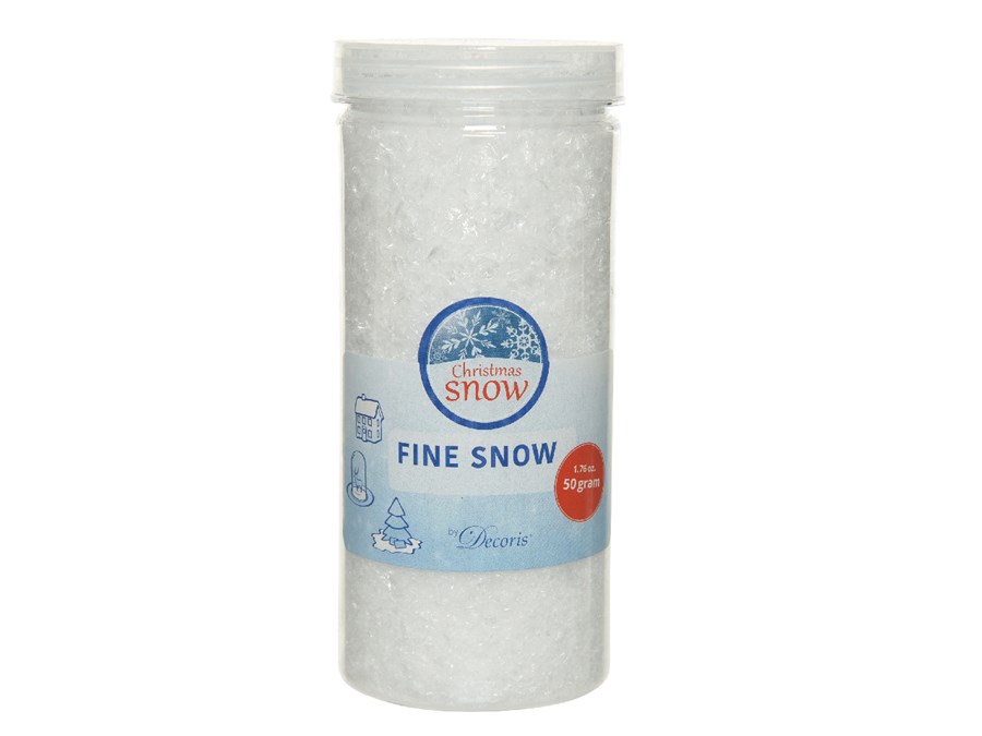 Dekoschnee Frostoptik Kunstschnee Diamantschnee glitzernd 50g weiss